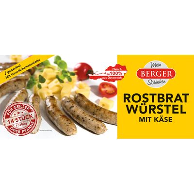 Berger Eredeti Sajtos Grillkolbász 300g