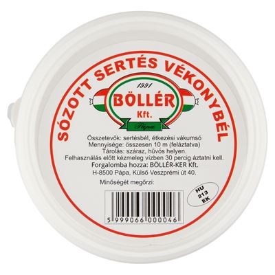 Böllér sózott sertés vékonybél 10 m 150 g