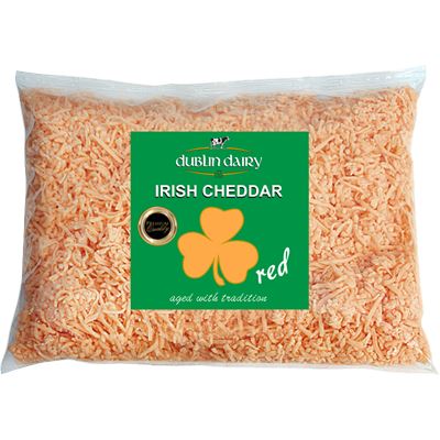 Dublin Red Cheddar Zsíros, Félkemény, Reszelt Sajt 1 kg