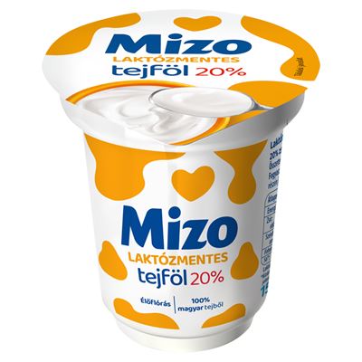 Mizo laktózmentes tejföl 20% 150 g
