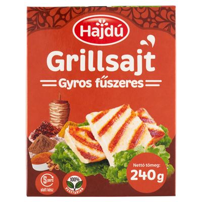Hajdú grillsajt gyros fűszerekkel 240 g