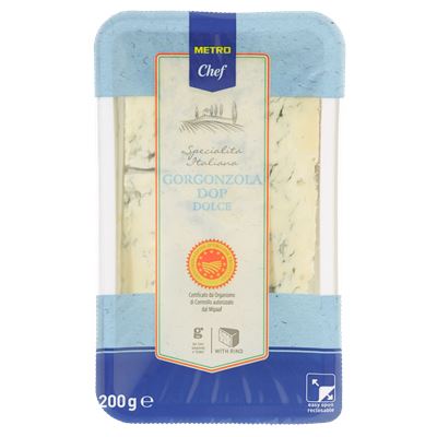 METRO Chef Cascina Verdesole Gorgonzola Dolce Zsíros Lágy Sajt 200 g