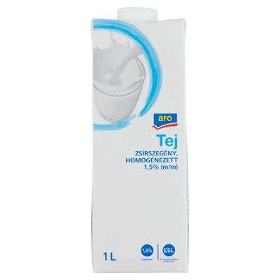aro ESL Zsírszegény, Homogénezett Tej 1,5 % 1 l