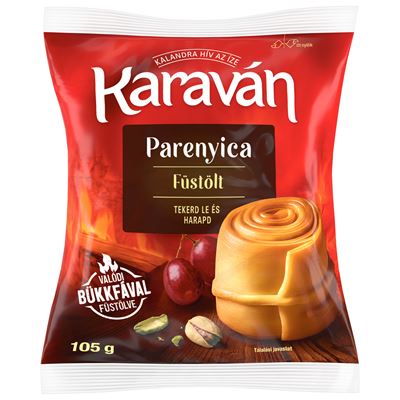 KARAVÁN félkemény, félzsíros, füstölt parenyica sajt 105 g