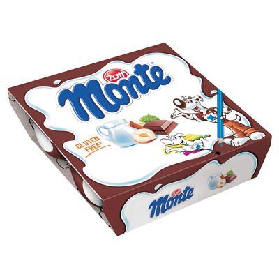 ZOTT Monte csokoládés, mogyorós tejdesszert 4 x 55 g (220 g)