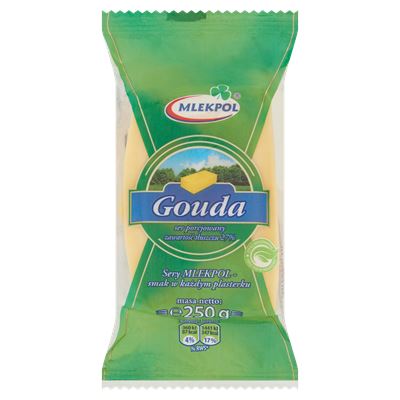 Mlekpol félkemény zsíros gouda sajt 250 g