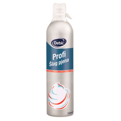 Debic Profi UHT Ízesített Cukrozott Tejszínhab Spray 700 ml