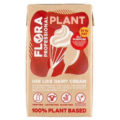 FLORA PLANT 31% Zsírtartalmú Vegán Növényi Habalap 1 l