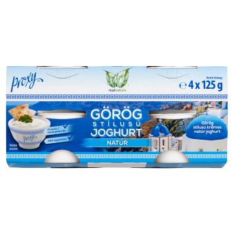 Real Nature Proxy görög stílusú krémes natúr joghurt 4 x 125 g