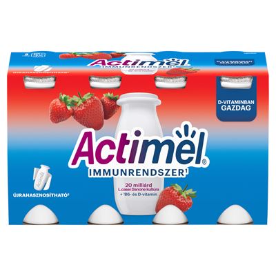 DANONE Actimel eperízű zsírszegény joghurtalapú ital B6- és D-vitaminnal 8 x 100 g (800 g)
