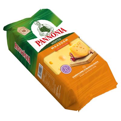 PANNÓNIA Mester Maasdamer Zsíros Félkemény Erjedési Lyukas Tömbsajt 1 kg
