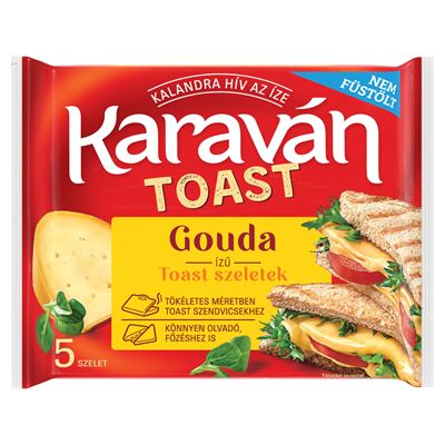 KARAVÁN Toast gouda ízű toast szeletek 100 g