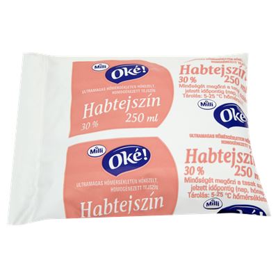 Milli Oké! UHT habtejszín 30% 250 ml