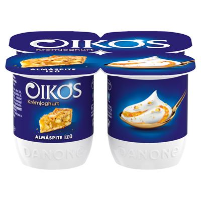 DANONE Oikos Görög élőflórás almás pite ízű krémjoghurt 4 x 125 g