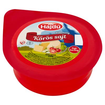 Hajdú Kőrös félzsíros, félkemény sajtkorong 250 g