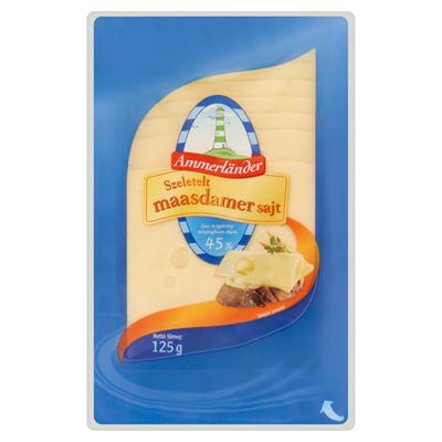 Ammerländer szeletelt maasdamer sajt 125 g