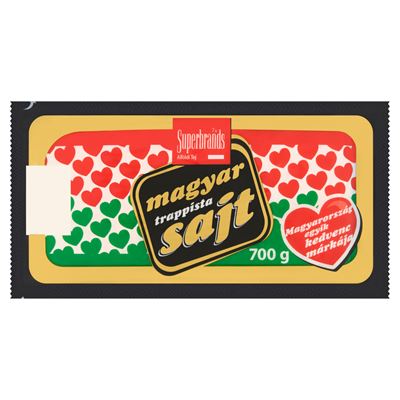 Magyar Trappista Sajt zsíros, félkemény felezett trappista sajt 700 g