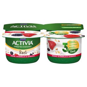 DANONE Activia Rost élőflórás erdei gyümölcsös joghurt gabonákkal 4 x 120 g (480 g)