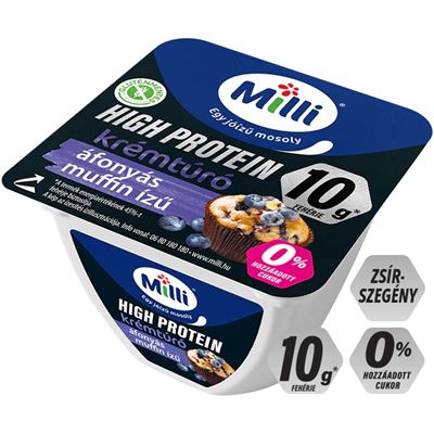Milli High Protein Krémtúró Áfonyás Muffin ízű 150 g