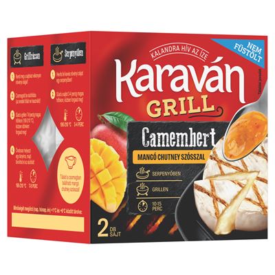 KARAVÁN Grill Camembert Mangó Chutney Szósszal 2 x 100 g + 30 g szósz