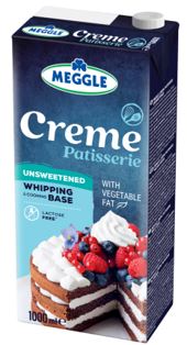 MEGGLE PASTRY KRÉM Cukormentes 25% 1L