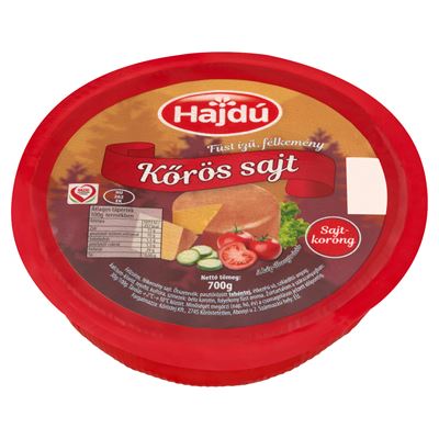 Hajú Kőrös Sajtkorong Füstölt 700g