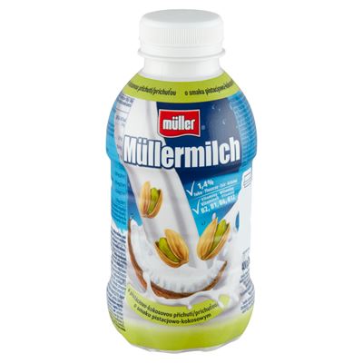 Müller Müllermilch pisztácia-kókusz ízű zsírszegény tejital 400 g