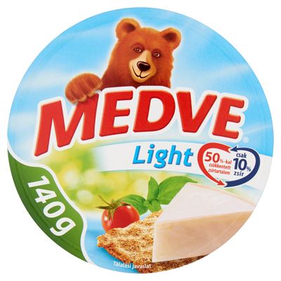 MEDVE fitt kenhető, félzsíros ömlesztett sajt 8 x 17,5 g (140 g)