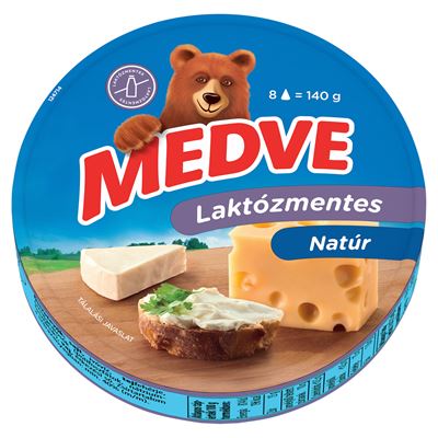 MEDVE laktózmentes kenhető, zsírdús ömlesztett sajt 8 x 17,5 g (140 g)