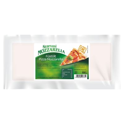 Szarvasi Mozzarella Füstölt Pizza Mozzarella Félkemény, Félzsíros Hevített-gyúrt Sajt 1 kg