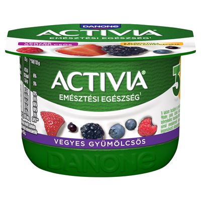 DANONE Activia élőflórás vegyes gyümölcsös joghurt 4 x120 g
