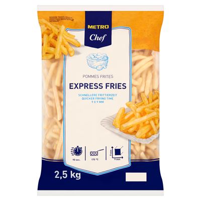 METRO Chef Express Hasábburgonya 9 x 9 mm 2,5 kg