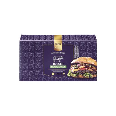 METRO Prémium Black Angus Marha Hamburger Húspogácsa 6 x 200 g