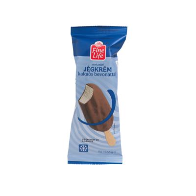 Fine Life Vanília ízű Jégkrém Kakaó Bevonattal 110 ml
