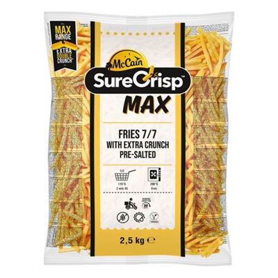 McCain Surecrisp MAX 7/7 Hasábburgonya Ropogós Bevonattal 2,5 kg