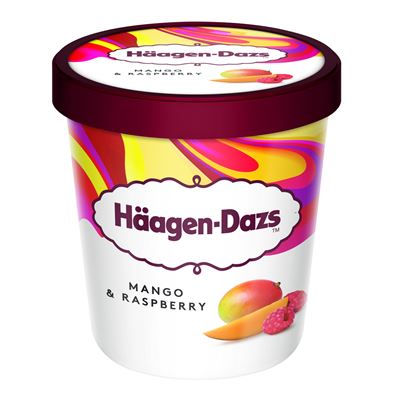 HÄAGEN-DAZS Mangó-málna Jégkrém 460 ml