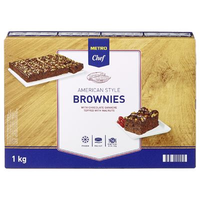 METRO Chef Gyorsfagyasztott Brownie (16 x 62 g) 992 g