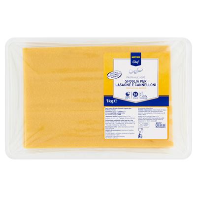 METRO Chef Lasagne Tojásos Friss Durumtészta 1 kg