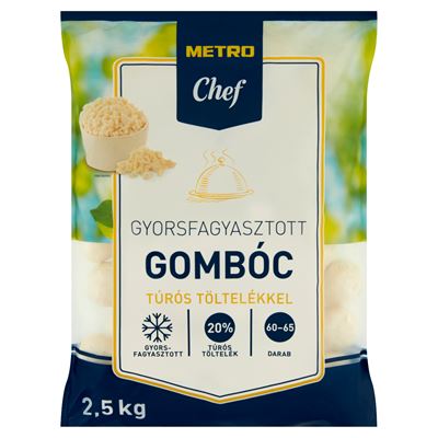 METRO Chef Gyorsfagyasztott Gombóc Túrós Töltelékkel 2,5 kg