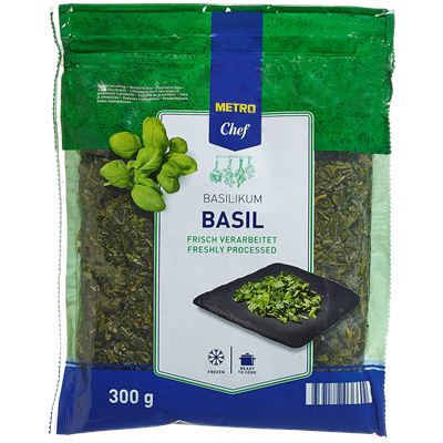 METRO Chef Gyorsfagyasztott, Apróra Vágott Bazsalikom 300 g