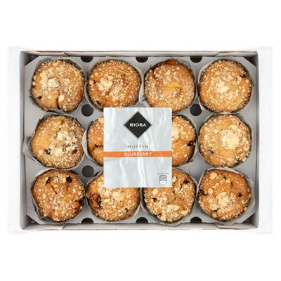 RIOBA Gyorsfagyasztott Áfonyás Muffinok 12 x 100 g