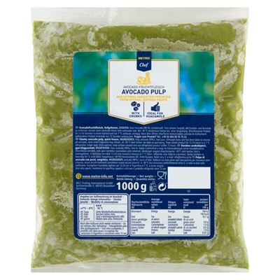 METRO Chef Gyorsfagyasztott Darabos Avokádópüré 1 kg
