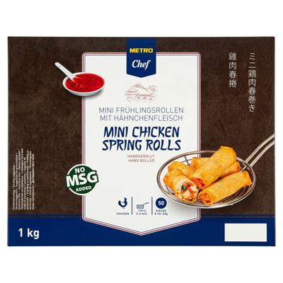 METRO Chef Gyorsfagyasztott Csirkehúsos Mini Tavaszi Tekercsek 1 kg