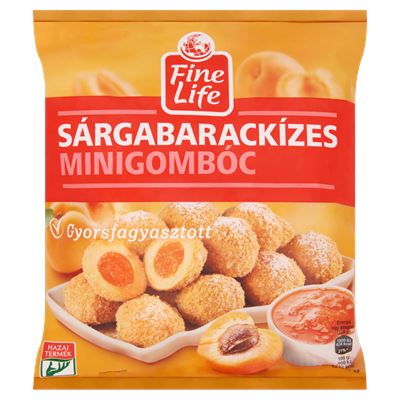 Fine Life Gyorsfagyasztott Sárgabarackízes Minigombóc 600 g