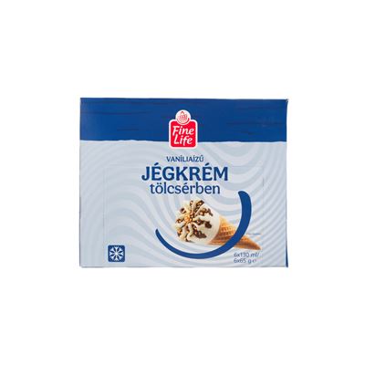 Fine Life Vaníliás Tölcséres Jégkrém 6 x 130 ml