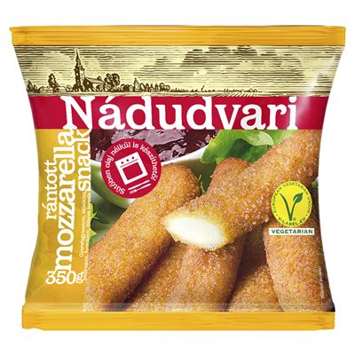 Nádudvari gyorsfagyasztott rántott mozzarella snack 350 g
