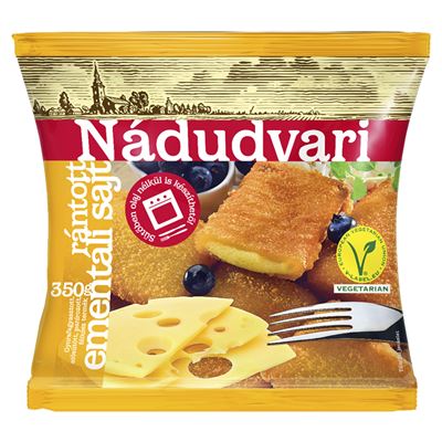 Nádudvari gyorsfagyasztott rántott ementáli sajt 350 g