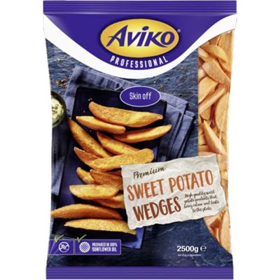 AVIKO Gyorsfagyasztott Édesburgonya Gerezdek 2,5 kg