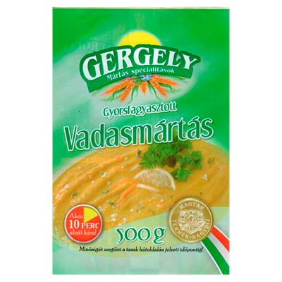Gergely Mártás Specialitások Gyorsfagyasztott Vadasmártás 20 x 500 g