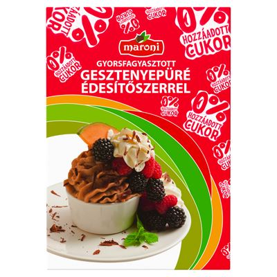 Maroni gyorsfagyasztott gesztenyepüré édesítőszerrel 200 g